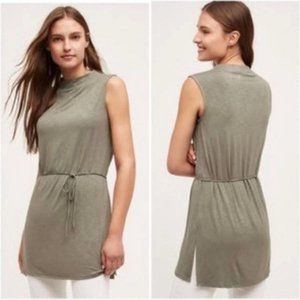 Anthro Dolan Khaki Sleeveless Tunic Dress